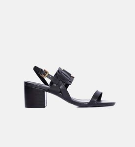 Leather Block Heel Sandals