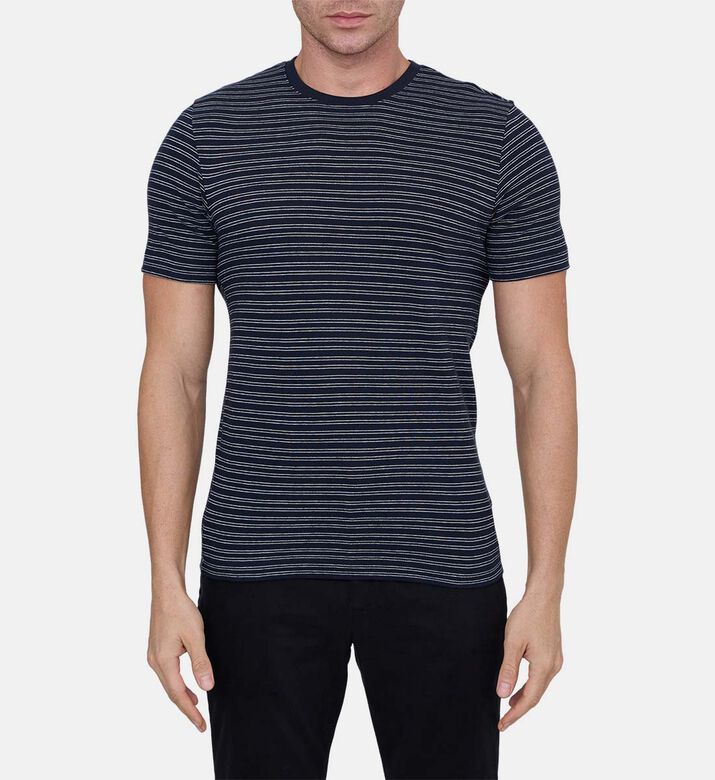 Cotton Striped Short-sleeve T-shirt