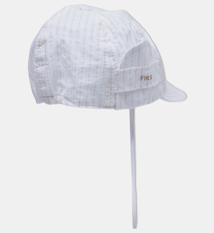 قبعة أطفال قطن مخططة