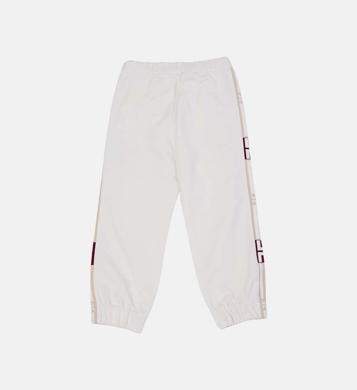 بنطال بقصة عادية بتطريز شعار