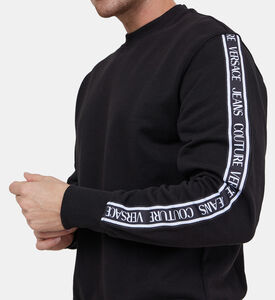 Logo Tape Cotton Sweatshirt Logo Tape Cotton Sweatshirt