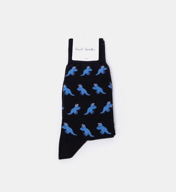Cotton Jacquard Dino-print Socks