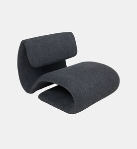 Dan Form Dubna Boucle Fabric Lounge Chair, Anthracite, Packshot View