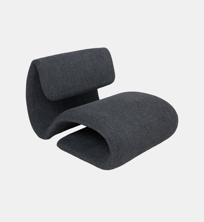 Dan Form Dubna Boucle Fabric Lounge Chair, Anthracite, Packshot View