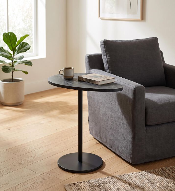 Home Deco and More Wooden Abstract Side Table, Packshot View
