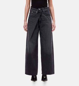 Agolde High Rise Wide-leg Denim Pants, Model View