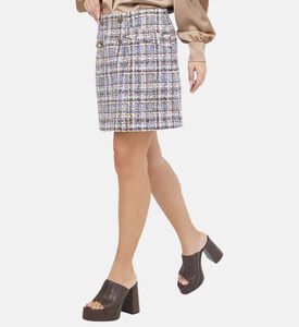 Texas A-line Tweed Mini Skirt