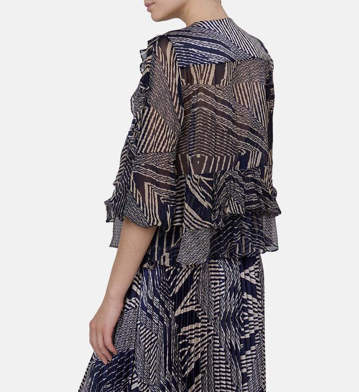 Angela Ruffle Detail Top