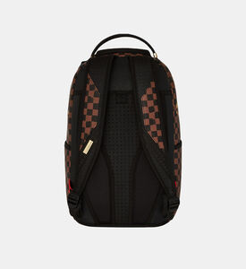 حقيبة ظهر بطبعة بسحاب أمامي