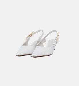 Crocodile-embossed Slingback Pumps Crocodile-embossed Slingback Pumps