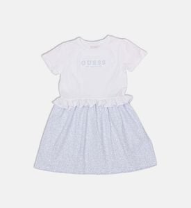 فستان واسع بزخارف أزهار على كامله