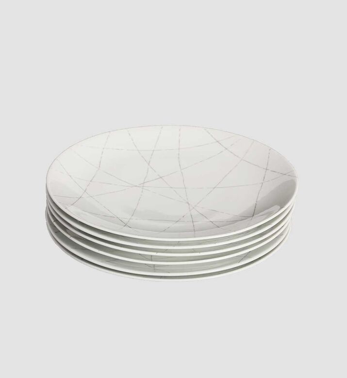 Graphic Dinner Plate 6-piece Set - 27 Cm