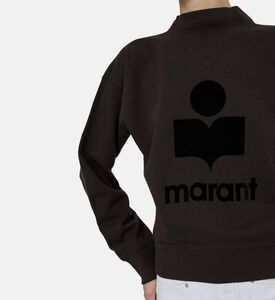 Moby Stand-up Collar Logo Sweatshirt Moby Stand-up Collar Logo Sweatshirt