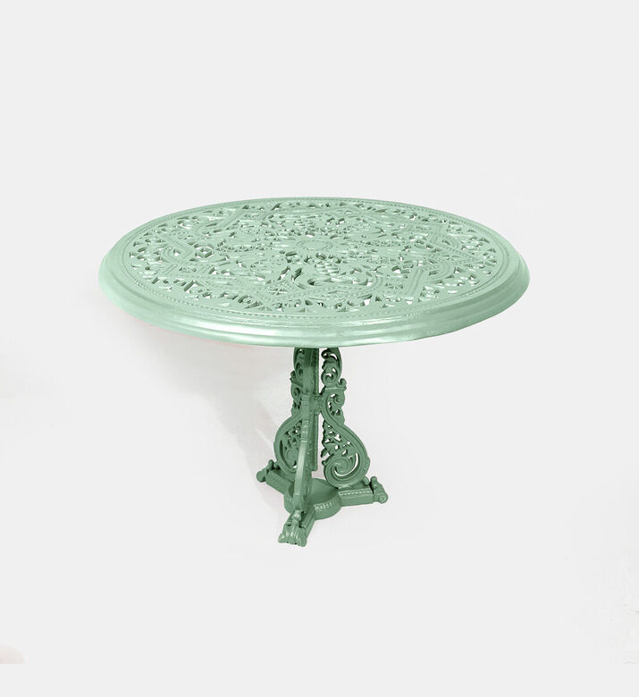 Home Deco and More Antoinette Dining Table With 4 Chairs Green 100 Cm, Packshot View