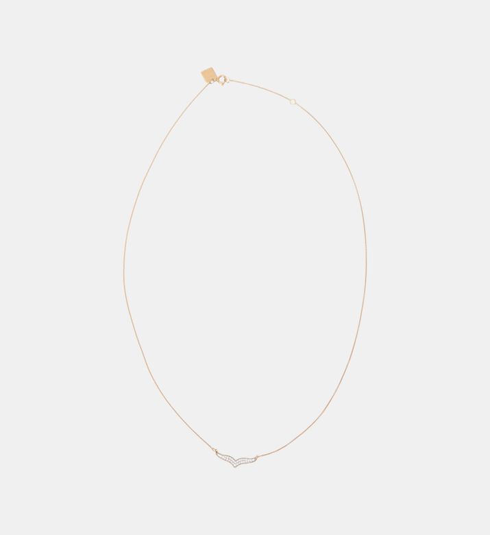 Mini Diamond Wise Necklace - 18k