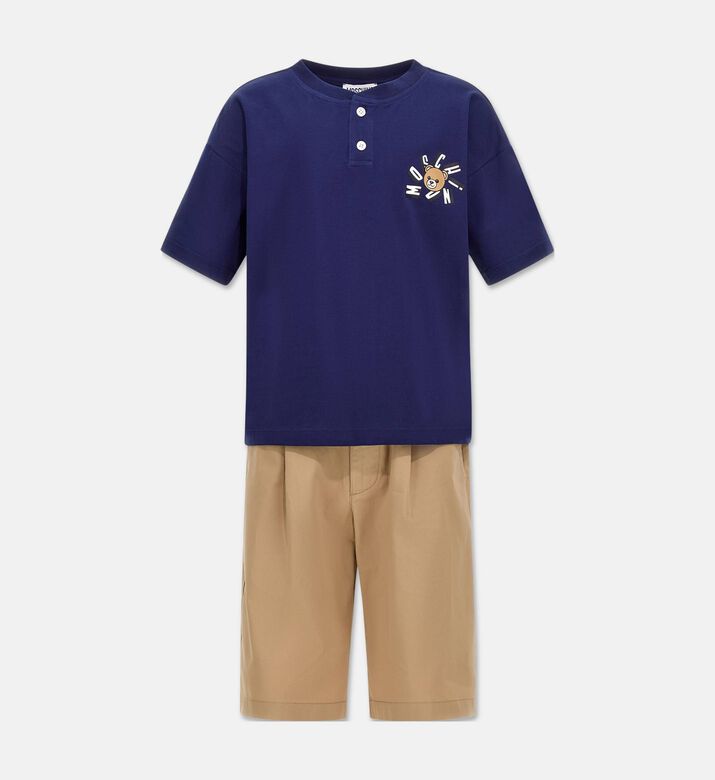 Moschino BKT Bear-print Matching 2-piece Short Set, Packshot View