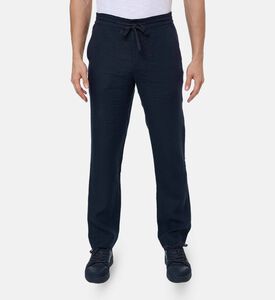 Vince Casual Drawstring Closure Pants, Blue, S, Model View
