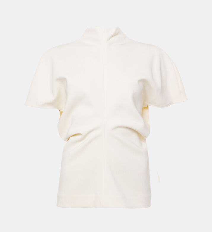 Draped Short-sleeve Top