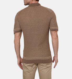 قميص بولو بمزيج كتان