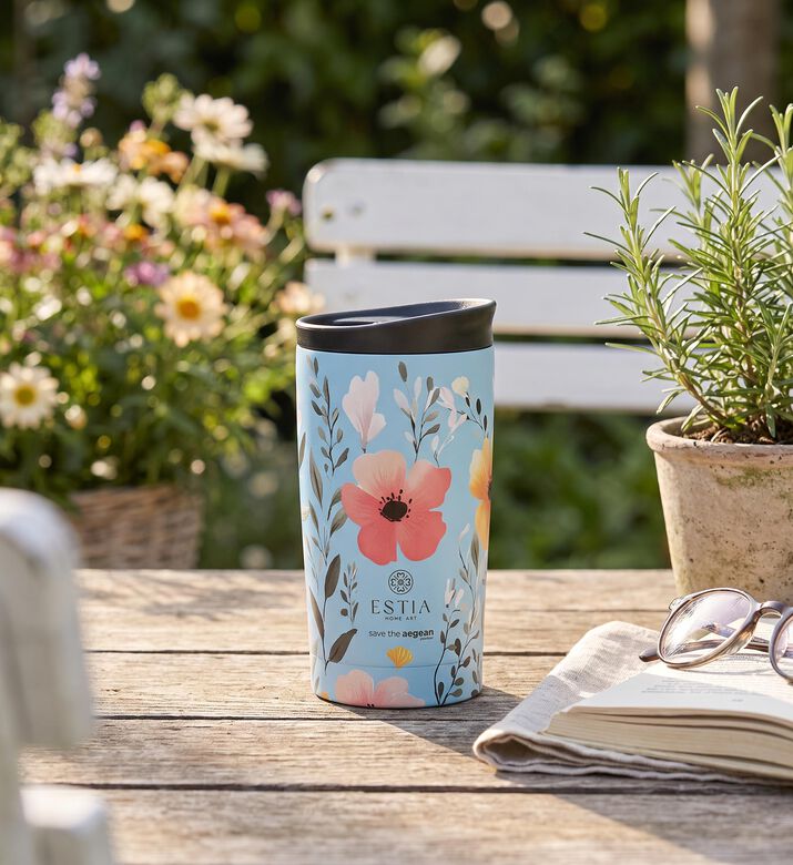Estia Sky Garden Insulated Travel Mug, Model View