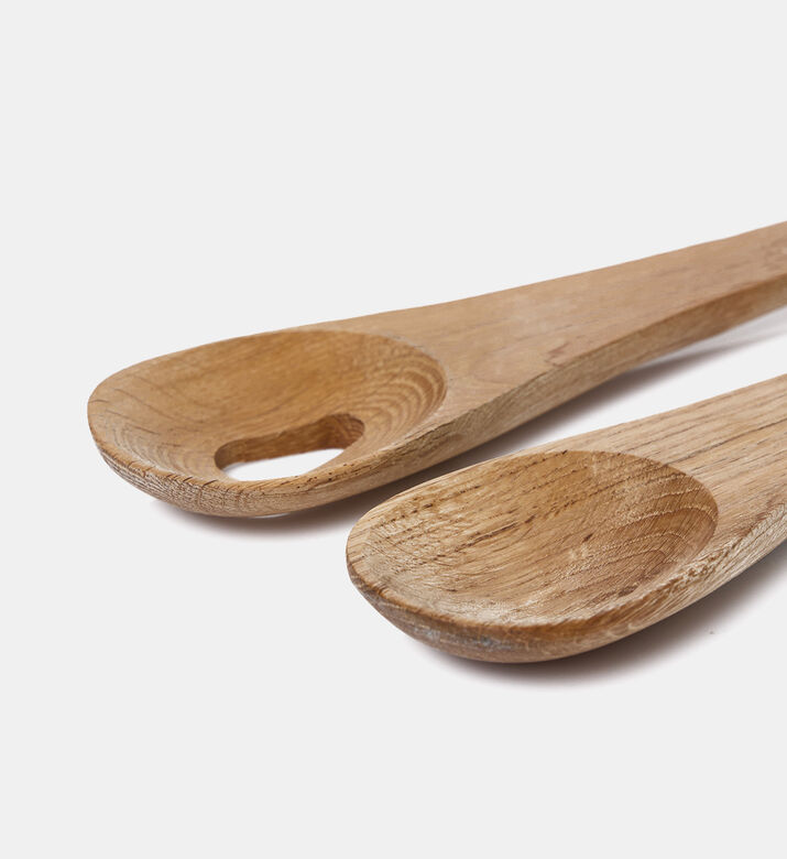 مجموعة خوادم سلطة ناتشر أوك مكونة من قطعتين مجموعة خوادم سلطة ناتشر أوك مكونة من قطعتين