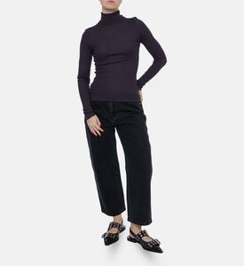 Samsoe High Neck Long-sleeve Top, Model View