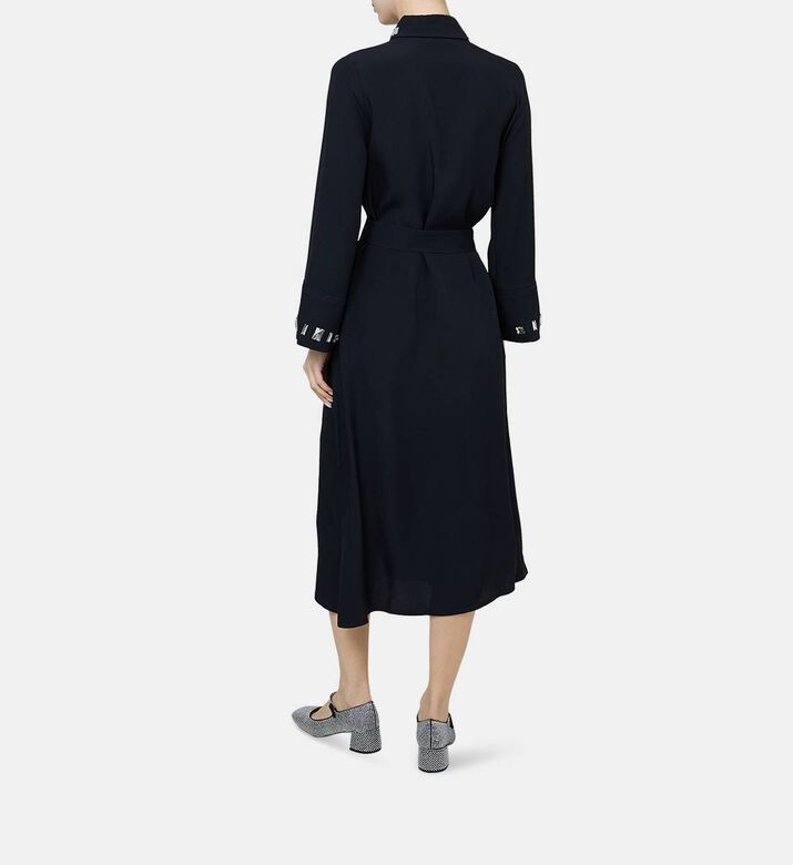 Crystals Embellished Viscose Dress Crystals Embellished Viscose Dress