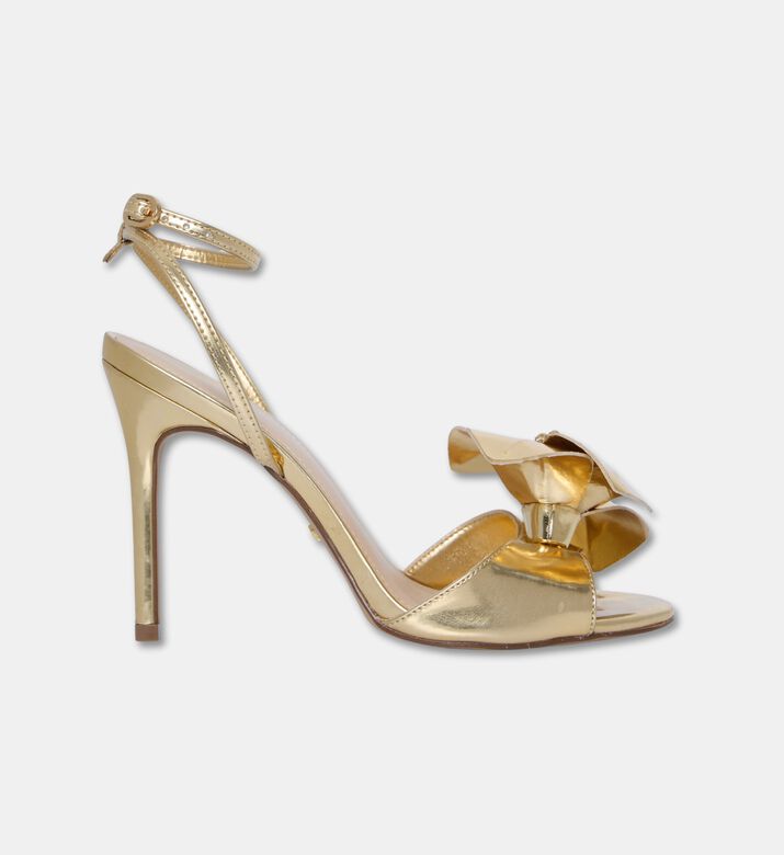 Arezzo Bow-detail High-heel Sandals, Gold, Eu-40, Packshot View