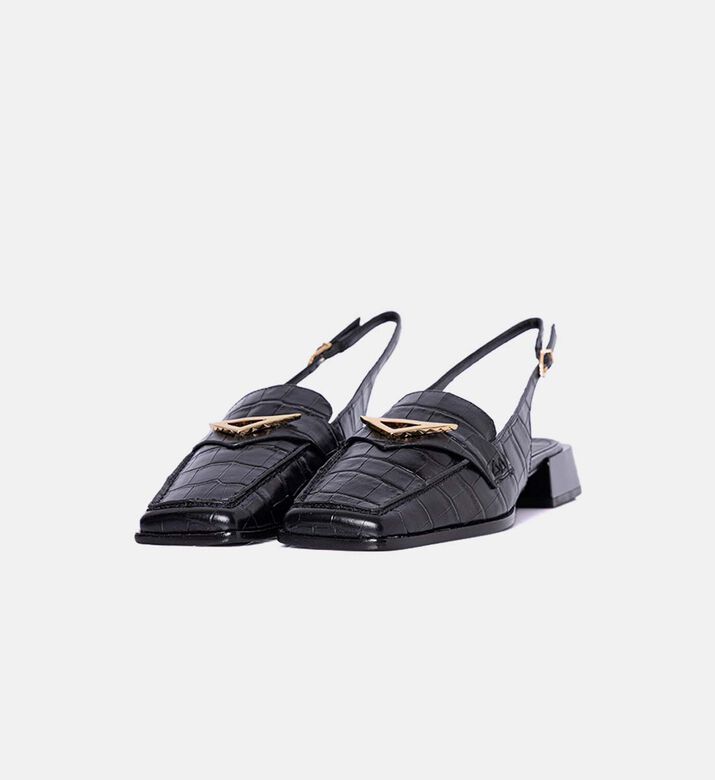 Leather Slingback Sandals