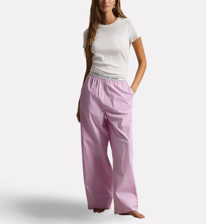 Polo by Ralph Lauren Cotton Striped Relaxed Sleep Pants, Model View
