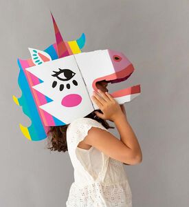 Unicorn 3d Cardboard Mask