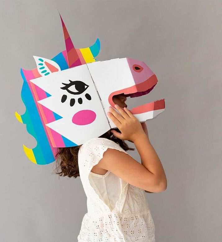 Unicorn 3d Cardboard Mask
