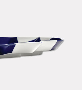 Serax Blue White Oval Serving Plate, Packshot View