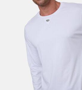 Diesel Tonal Logo-detail V-stitch Top, White, S, Model View