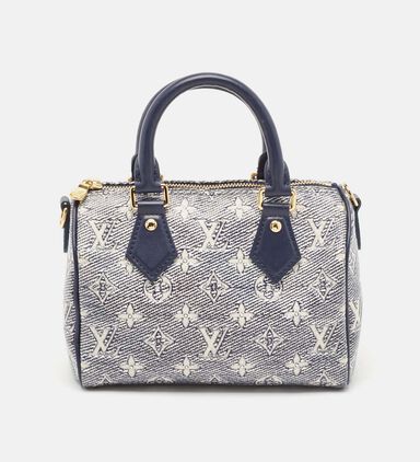 Louis Vuitton Monoglam Speedy Bandouliere Embroidered Bag Preowned