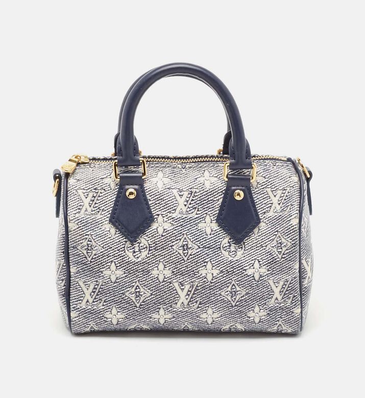 Louis Vuitton Monoglam Speedy Bandouliere Embroidered Bag Preowned