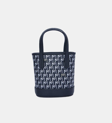 Monogram-print Bucket Bag