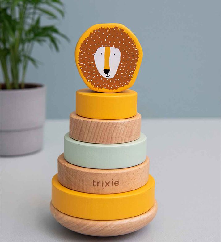 Mr. Lion Wooden Stacking Toy