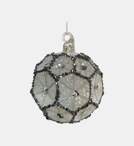 Sugared Glass Comb Ball Ornament Sugared Glass Comb Ball Ornament
