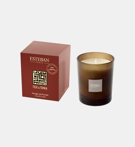 شمعة معطرة برائحة التك والتونكا