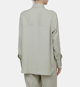 قميص فضفاض كوبرو وكتان