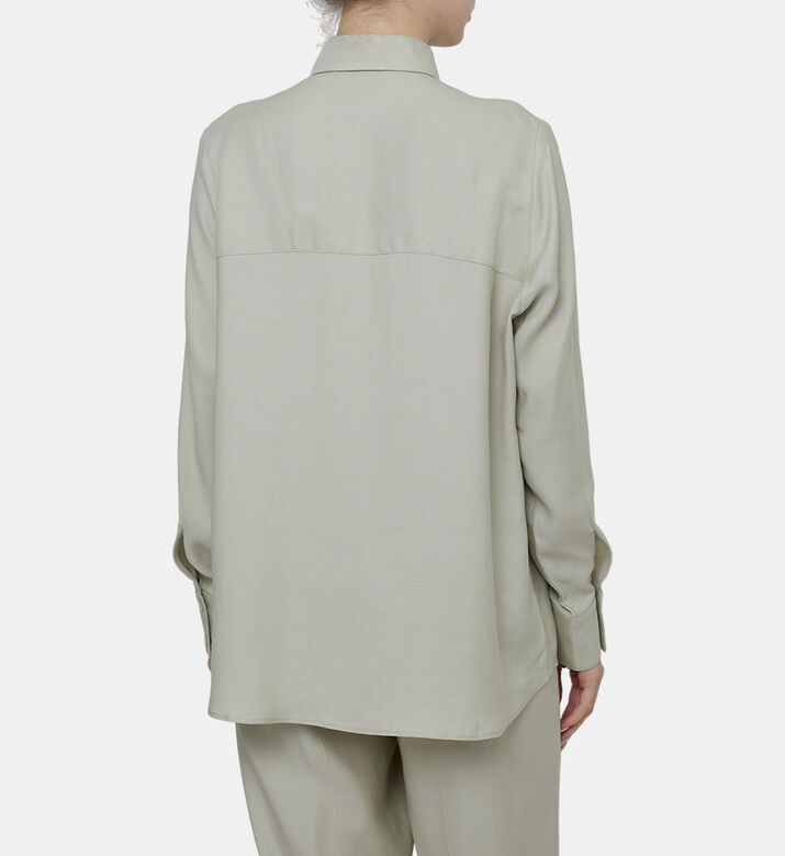 قميص فضفاض كوبرو وكتان