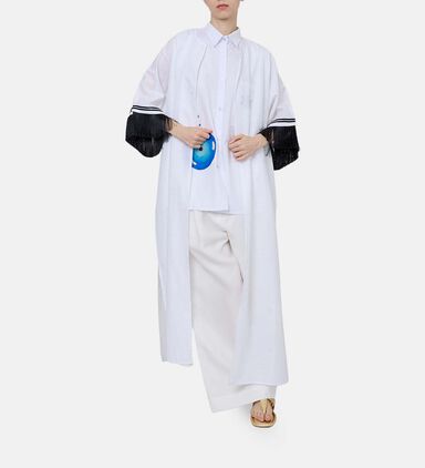 Butterflies Painted Open-front Kaftan