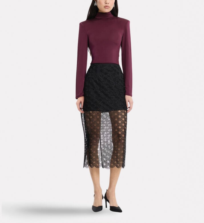 Rotate Tailored Pencil Skirt, Model View