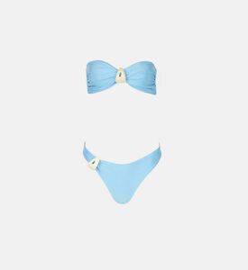 Vera Hardware-detailing Strapless Bikini Top