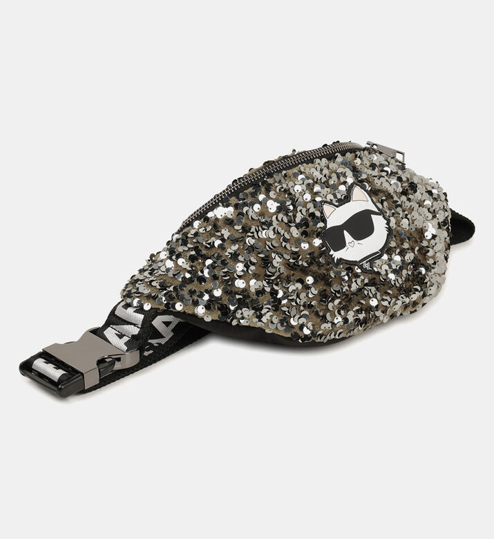 حقيبة خصر مزينة بترتر