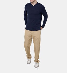 V-neck Long Sleeved Wool Sweatshirt V-neck Long Sleeved Wool Sweatshirt