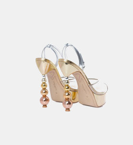 صندل ناتاليا ساتان بكعب لؤلؤي