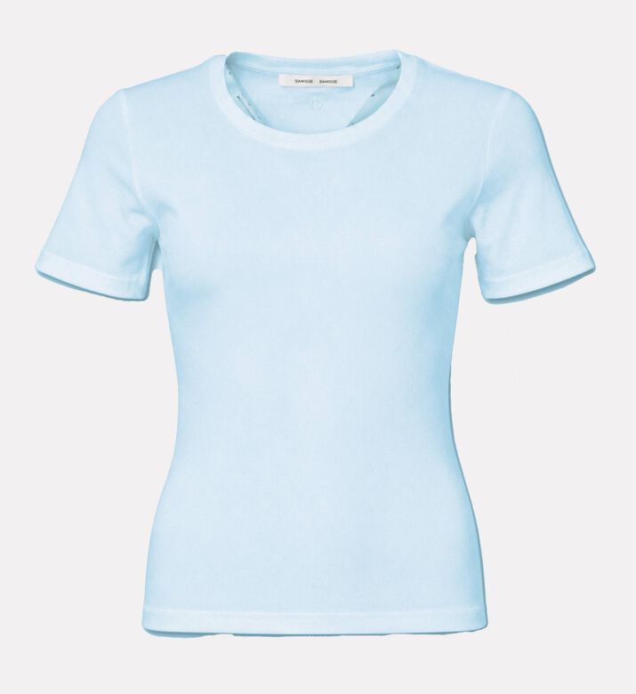Samsoe Organic Cotton-blend Rib T-shirt, Packshot View