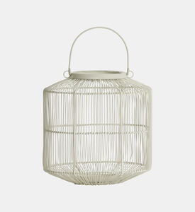 Light and Living Mertola Wire Hurricane, Cream, 25x20x26-cm, Packshot View